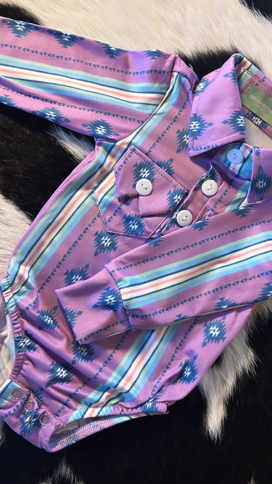 'Cody' Retro Cowkid Romper