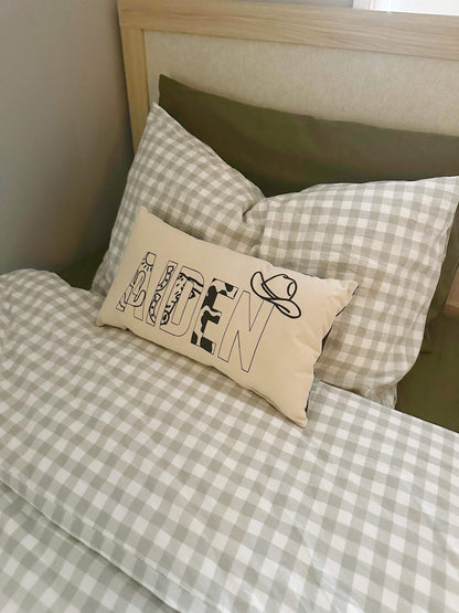 Western Cowboy/Cowgirl Personalised Pillow