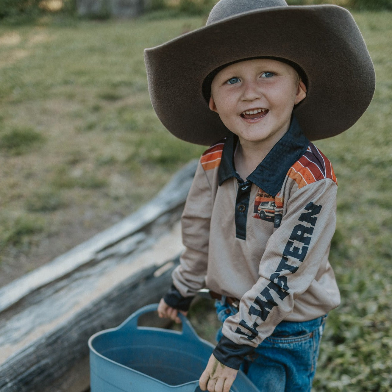 'Red Dirt Heat' Kids Fishing Shirts